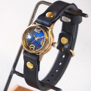 手作り腕時計 ハンドメイド 渡辺工房 レディースブラス シルバー数字