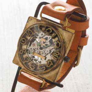 手作り腕時計 ハンドメイド 渡辺工房 手巻き式裏...の商品画像