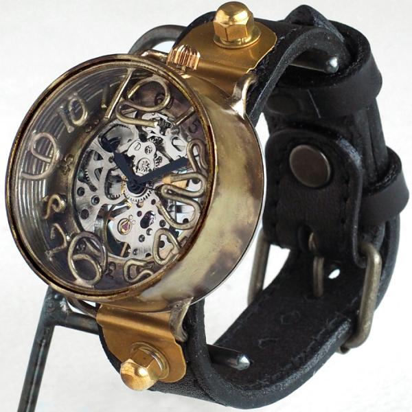 渡辺工房 手作り腕時計“AMENBO Spiral-HW3” 手巻き式 40mm /  渡辺正明 ハ...