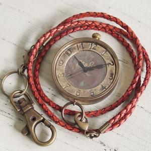 手作り懐中時計 ハンドメイド 渡辺工房 S-WATCH−MEGA懐中ジャンボブラス/メンズ レディース ユニセックス 男女兼用