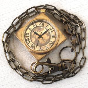 手作り懐中時計 ハンドメイド 渡辺工房 ひし形ケ...の商品画像