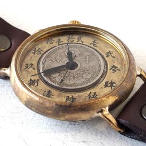手作り腕時計 ハンドメイド 渡辺工房 斜め文字...の詳細画像2