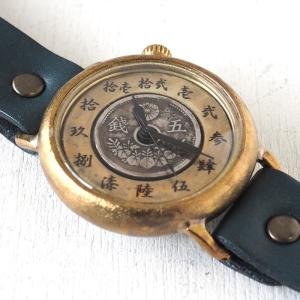 手作り腕時計 ハンドメイド 渡辺工房 斜め文字...の詳細画像3
