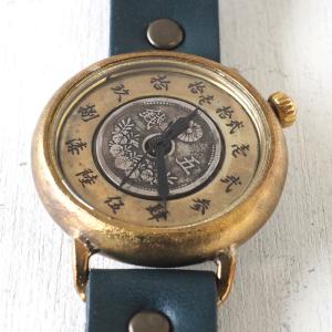 手作り腕時計 ハンドメイド 渡辺工房 斜め文字...の詳細画像4