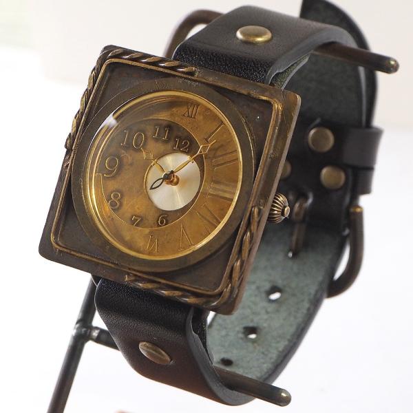 vie（ヴィー） 手作り腕時計 “crescent moon -クレセントムーン-” スクエアタイプ...