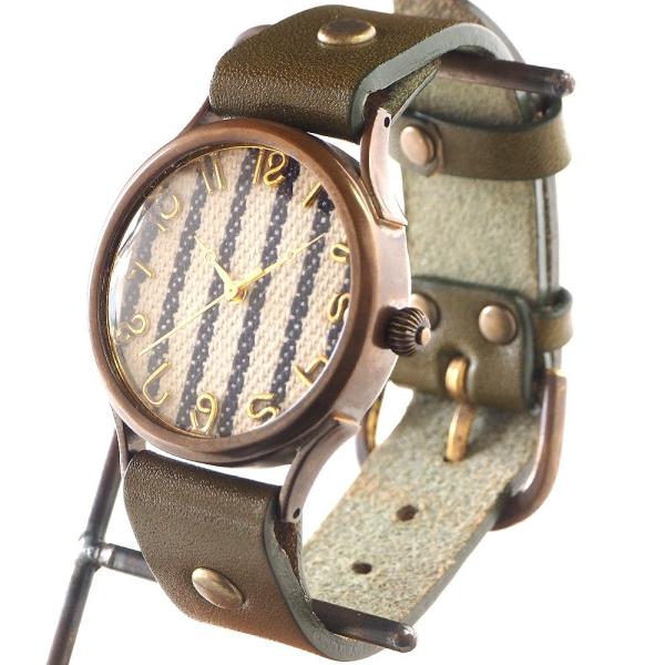 vie（ヴィー）手作り腕時計 “DENIM STRIPE -デニムストライプ-”Lサイズ/メンズ レ...
