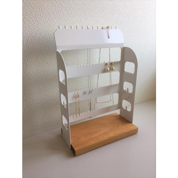 アクセサリースタンド ピアス イヤリング ネックレス 収納 〜white Condominium〜