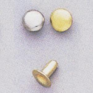 片面カシメ極小（本金）4φ　10コ入