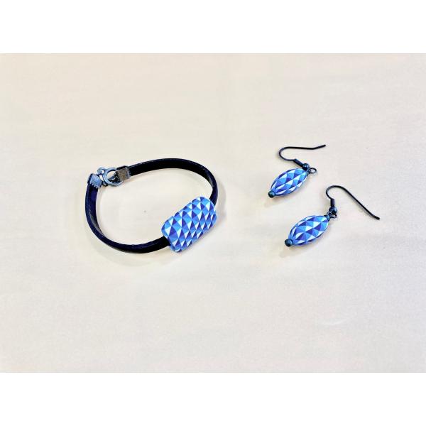 ホノグラム模様のピアスとブレスレット　作り方解説動画