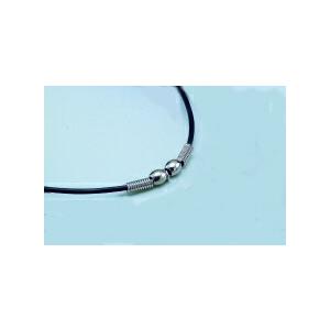 合成レザーネック2mm　ビーズ付