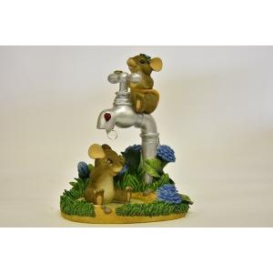 陶器 動物 鴨 置物 イタリア製 完成品 カルガモ マガモ アニマル