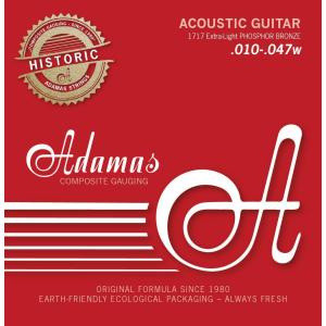 Ovation(オベーション) の弦　 adamas(アダマス)　エクストラライトゲージ　1717E　　010−047｜趣味の店 クラフトN
