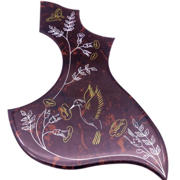 Gibson　ハミングバードタイプピックガード　　柄が消えることはありません　その1　ダークブラウン