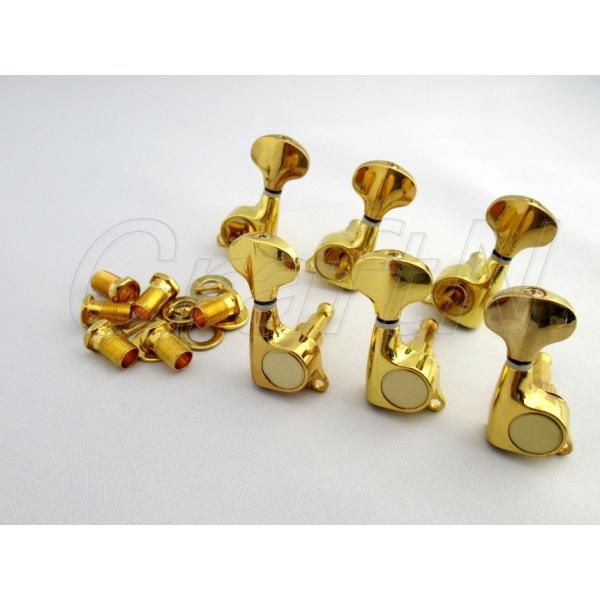 ノーブランド　GOTOH　SGS510 およびSGL510タイプペグ　3L 3R　ゴールド