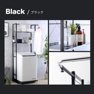 ランドリーラック 洗濯機ラック 2段 ステンレ...の詳細画像2