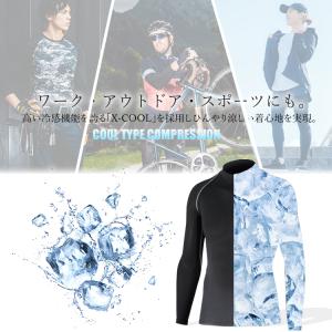 インナーシャツ 長袖 コンプレッション 春夏用...の詳細画像2