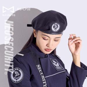 制帽 警備帽子 警備服 メンズ 男性用 作業服 作業着 紺色 : 岡潮