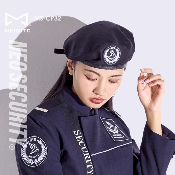 警備服 帽子 ベレー帽 制帽 ネオセキュリティ NEO SECURITY 警備員 施設警備 ユニフォ...
