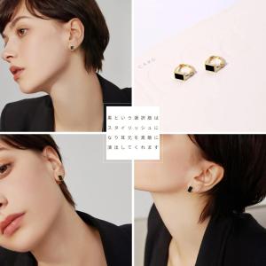 ピアス 金属アレルギー対応 スクエア K18 ...の詳細画像3