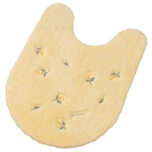 センコー(Senko) S.D.S トイレ用品 スイートミモザ トイレマット 約80×60cm ロングサイズ イエロー 15705