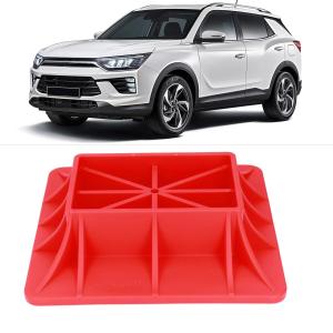 PPIOOY 高耐久 ジャッキベース オフロード用 レッド ナイロン製 台車 サポート 砂・泥・草・柔らかい地面対応 ハイリフトジャッキ カ