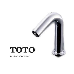 TOTO アクアオート 台付自動水栓 手洗器用 台付き AC100Vタイプ TENA12B 単水栓 水栓取付穴 / M スパウト90mm トートー｜craseal