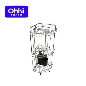 大木製作所 Ohki 三角コーナー 3段  バス用品 00212-1 ステンレス｜craseal