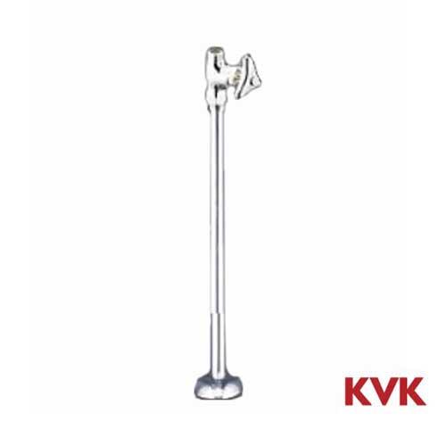 あすつく対応  KVK ケーブイケー ストレート形止水栓 K31-P2 給水管420mm 青ビス付 ...