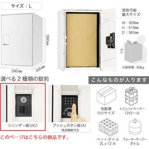 【メーカー直送】 宅配ボックスL 前入前出 防...の詳細画像2