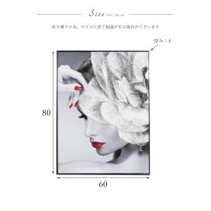 水晶絵 アートポスター 壁掛け 80×60cm...の詳細画像2