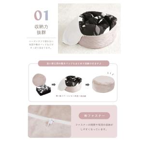 布団収納袋 水晶フランネル 直径60cm 円形...の詳細画像5