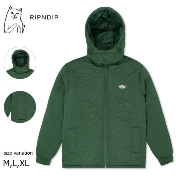 RIPNDIP Barry Bonds Puffer Jacket Pine リップンディップ ジャ...