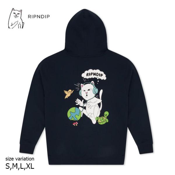RIPNDIP I Like Turtles Hoodie NAVY リップンディップ フーディー ...