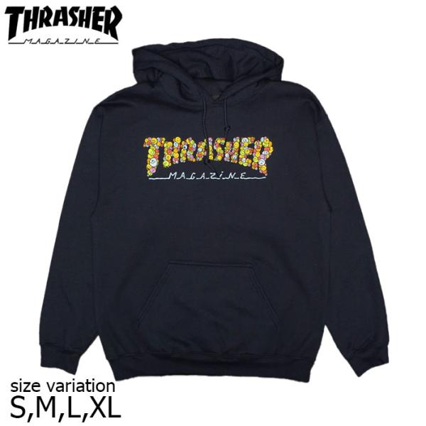 THRASHER スラッシャー パーカー フーディー スケボー プルオーバー SMILE BY SP...