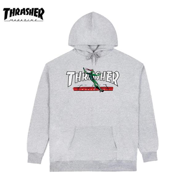 THRASHER スラッシャー パーカー RED CURB BY LSD WORLDPEACE HO...