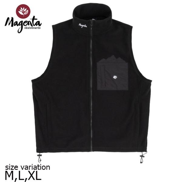MAGENTA WIN 24 MTN FLEECE VEST BLACK マゼンタ ベスト ジャケッ...