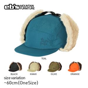 23-24 eb's FUR CAP エビス ファー キャップ BLACK KHAKI OLIVE TEAL ORANGE 耳当て付き スノーウェア スノーボード スノボ スキー ユニセックス 防寒 帽子｜crass