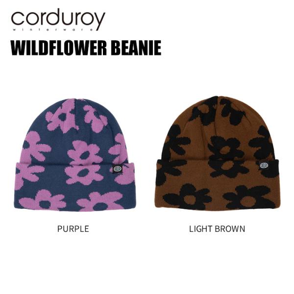 CORDUROY WILDFLOWER BEANIE コーデュロイ ビーニー ニット帽 スノーボード...