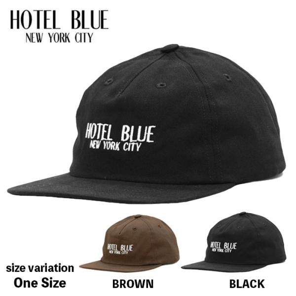 HOTEL BLUE ロゴ キャップ メンズ 帽子 スナップバックキャップ ブラック ブラウン LO...