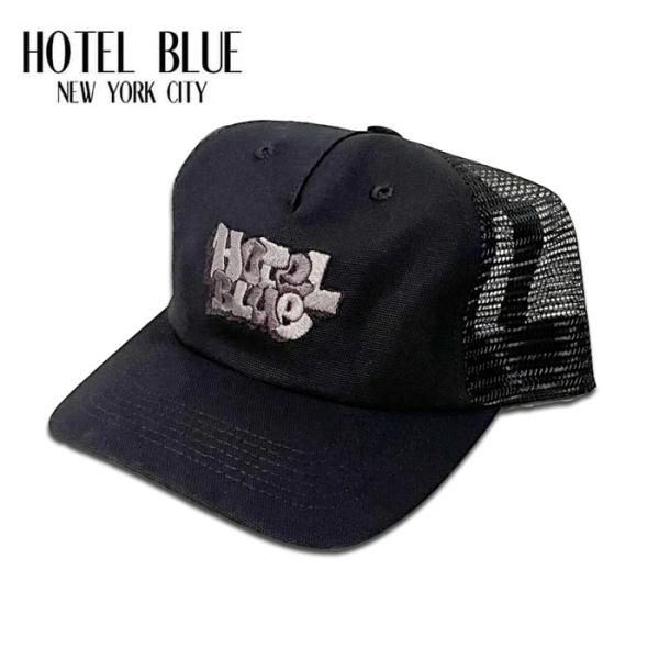 HOTEL BLUE ホテルブルー ロゴ キャップ メンズ 帽子 スナップバックキャップ ブラック ...