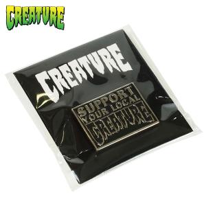 CREATURE SUPPORT PIN 〓BLACK ピン ブラック アクセサリー BLACK スケボー スケートボード クリーチャー｜crass