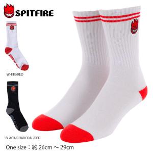 SPITFIRE スピットファイア 靴下 メンズ スケボー ビッグヘッド ソックス BIGHEAD FILL EMB SOCKS スケートボード ストリート｜crass