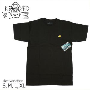 KROOKED S/S OG BIRD EMB BLK/YLW Tシャツ クルキッド 半袖 マークゴンザレス ゴンズ SKATE スケートボード｜crass