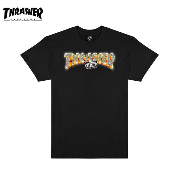 THRASHER S/S EXPLICIT T-Shirt BLACK Tシャツ 半袖 スラッシャー...