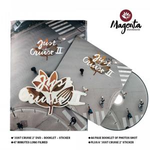 MAGENTA マゼンタ スケボーDVD 映像 "JUST CRUISE 2" DVD + BOOKLET + STICKER スケートボード デッキ SKATEBOARD スケーター｜crass