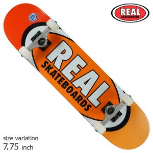 REAL TM EDITION OVAL COMPLETE ORANGE 7.75 inch コンプリート スケートボード スケボー｜crass