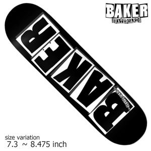 BAKER BRAND LOGO BLACK/WHITE 7.3 7.88 8.0 8.125 8.25 8.475 ベイカー ベーカー ブランドロゴ デッキ スケートボード スケボー｜crass