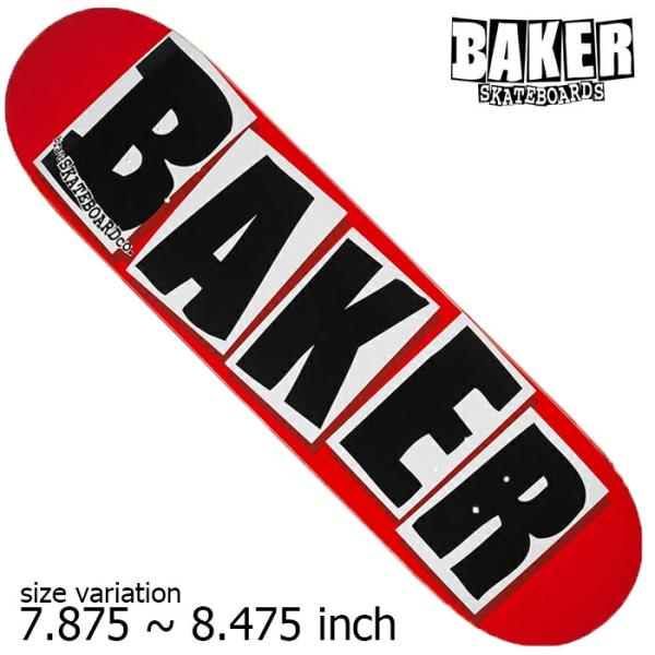 BAKER BRAND LOGO BLACK 7.875 8.3875 8.475 デッキ ベイカー...