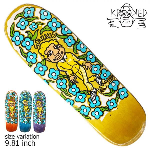 KROOKED GONZ SWEATPANT 9.81 inch クルーザー デッキ スケートボード...