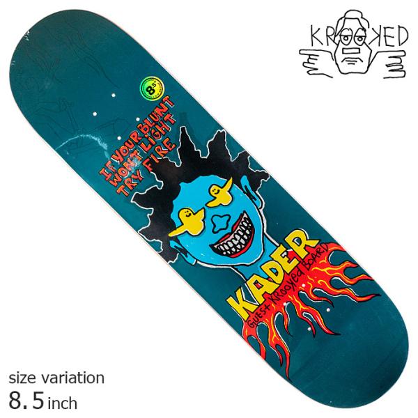 KROOKED KADER GUEST 8.5 inch デッキ スケートボード スケボー クルキッ...